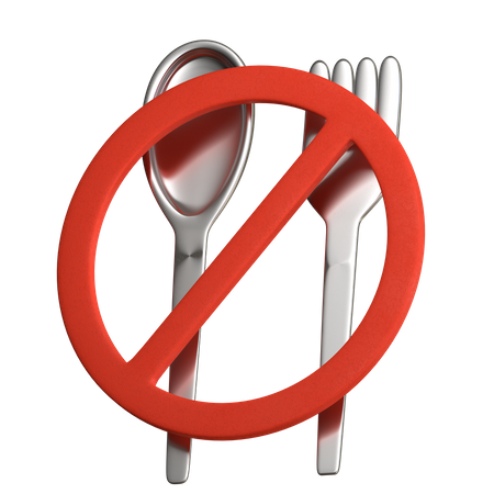 No Eat  3D Icon