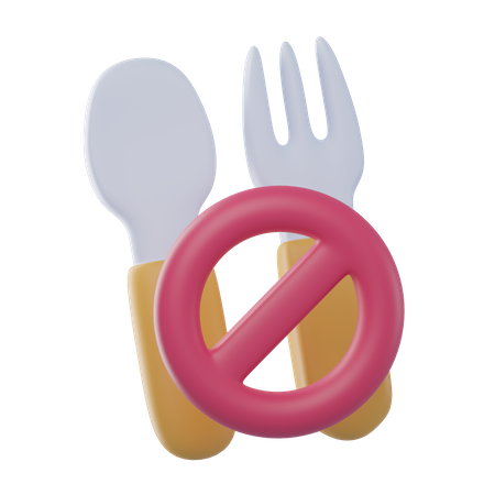 No Eat  3D Icon