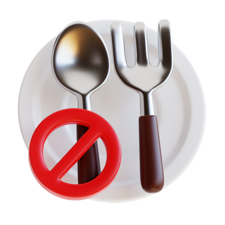 No Eating  3D Icon