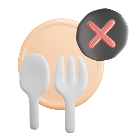 No eating  3D Icon