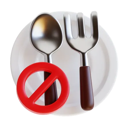 No Eating  3D Icon