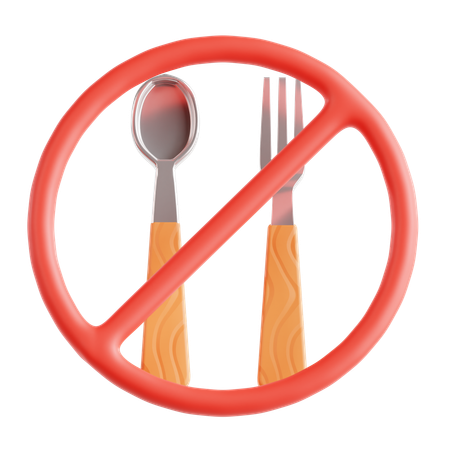 No Eating  3D Icon