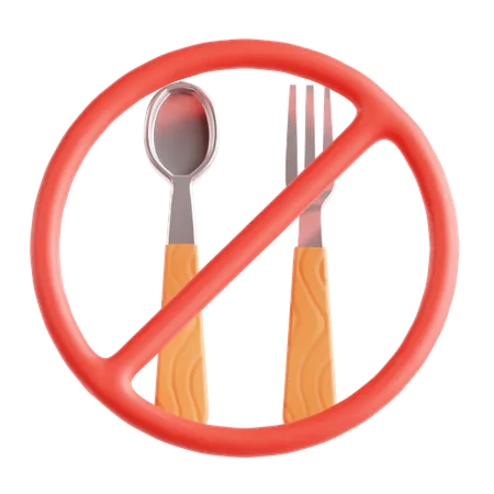 No Eating  3D Icon