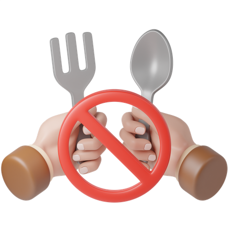 No Eating  3D Icon