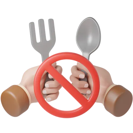 No Eating  3D Icon