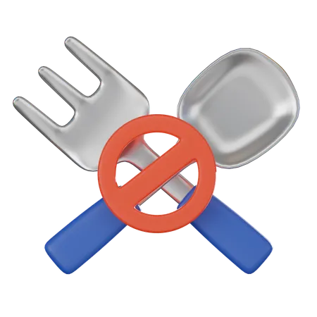 No Eating  3D Icon