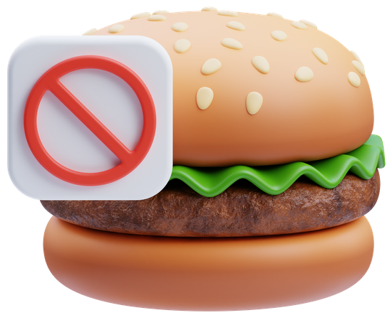 No Eating  3D Icon