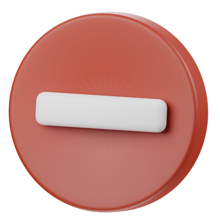 No Entry  3D Icon