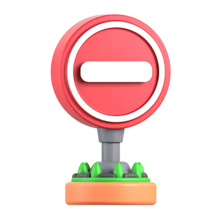 No Entry  3D Icon