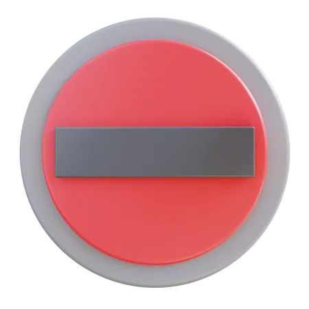 No Entry  3D Icon