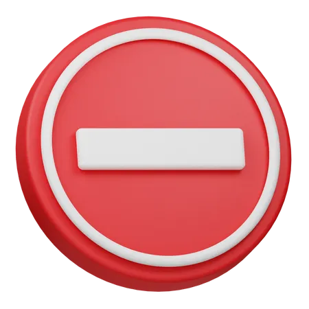 No Entry  3D Icon