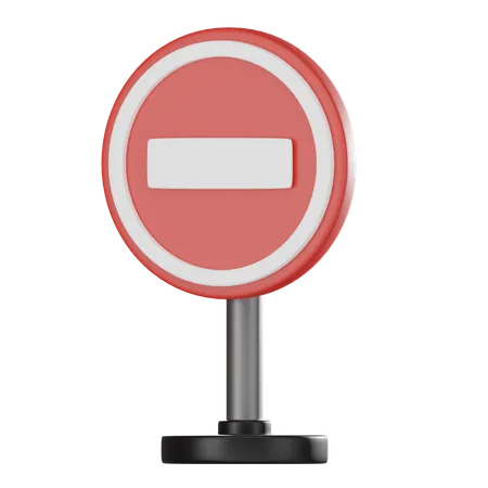 No Entry  3D Icon