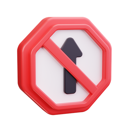 No entry  3D Icon