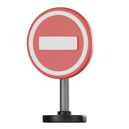 No Entry  3D Icon