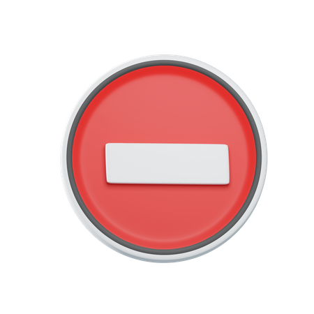 No entry  3D Icon