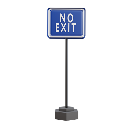 No Exit  3D Icon