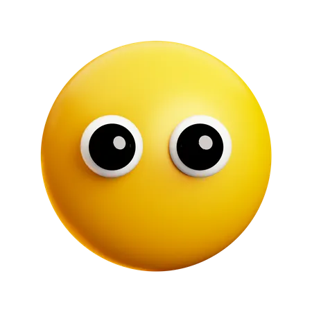 No Expression Face  3D Icon