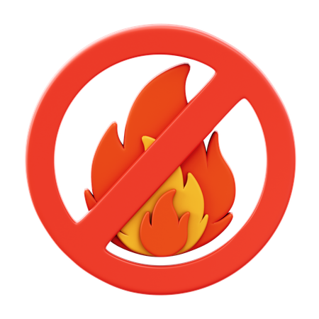 火気厳禁  3D Icon
