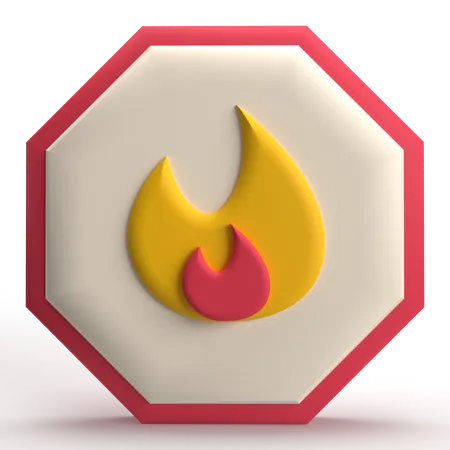 No Flame  3D Icon