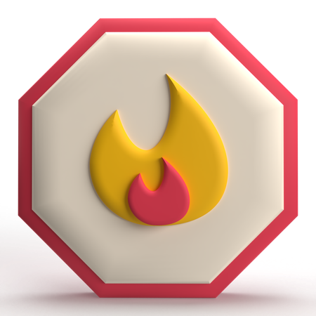 No Flame  3D Icon