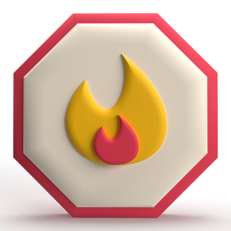 No Flame  3D Icon