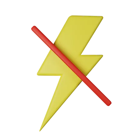 No Flash  3D Icon