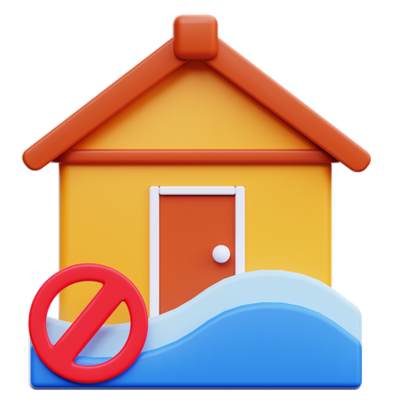 No Flooding  3D Icon