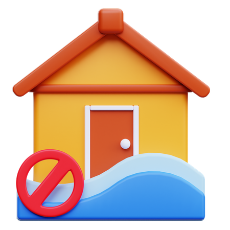No Flooding  3D Icon