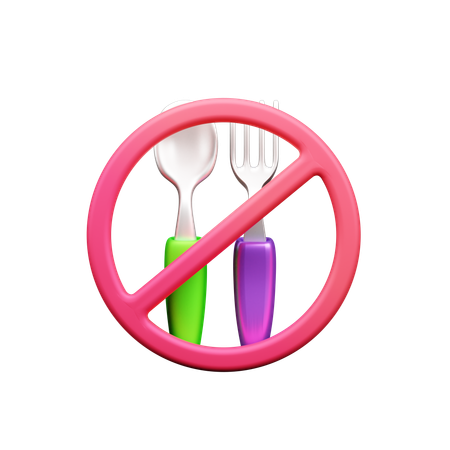 No Food  3D Icon