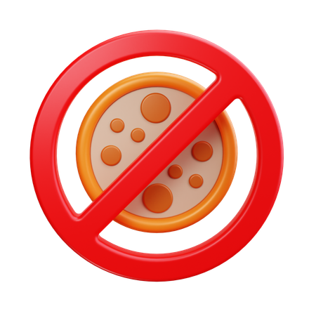 No Food  3D Icon