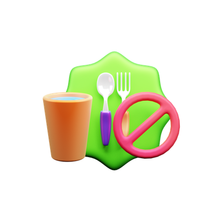 No Food  3D Icon