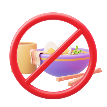 No Food  3D Icon