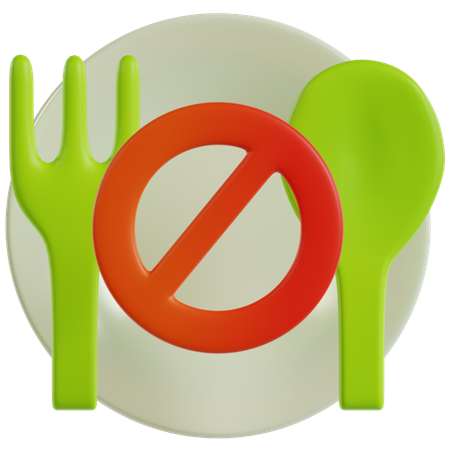 No Food  3D Icon