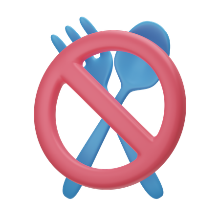 No Food  3D Icon