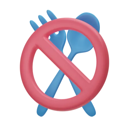 No Food  3D Icon