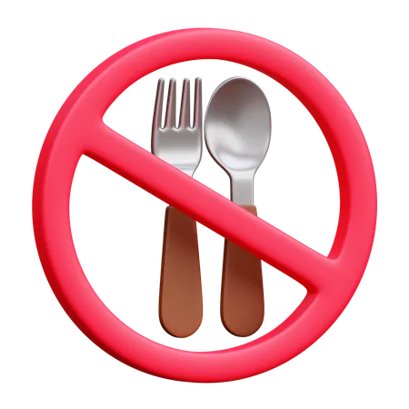 No Food  3D Icon