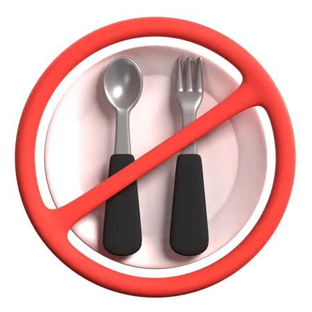 No Food  3D Icon