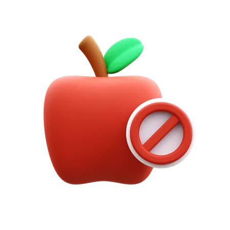 No Food  3D Icon