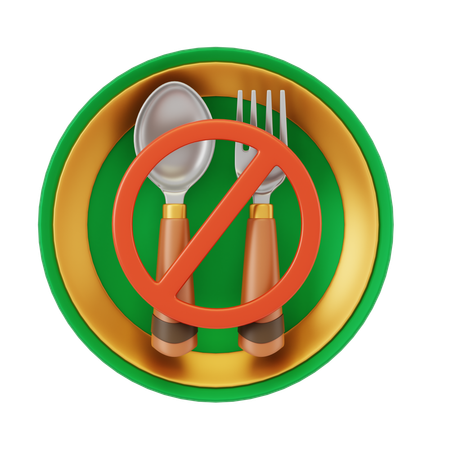 No Food  3D Icon