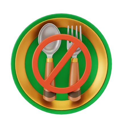 No Food  3D Icon