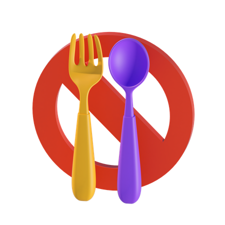 No Food  3D Icon