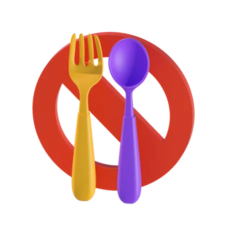 No Food  3D Icon