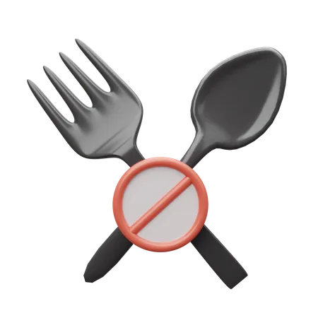 No Food  3D Icon