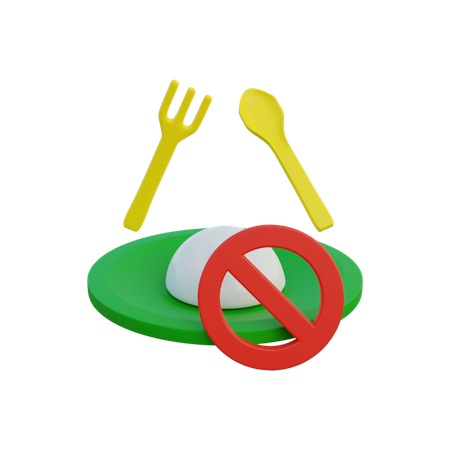 No Food  3D Icon