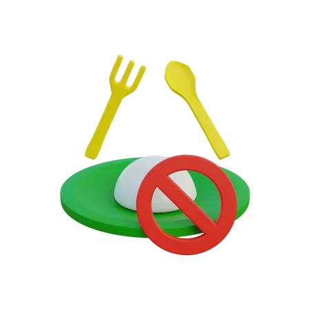 No Food  3D Icon