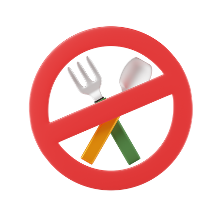 No Food  3D Icon