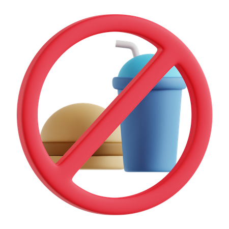 No Food  3D Icon