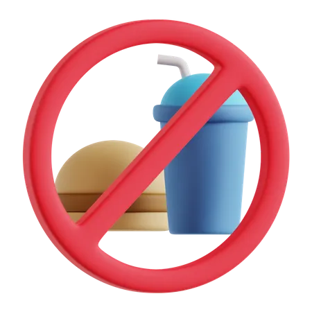 No Food  3D Icon