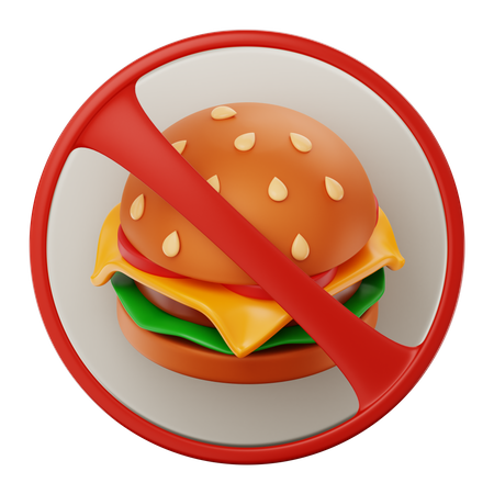 No Food  3D Icon