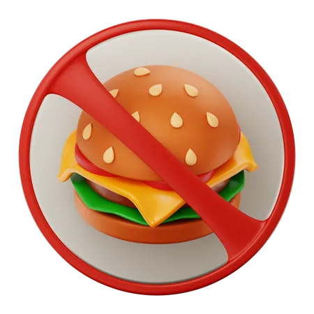 No Food  3D Icon